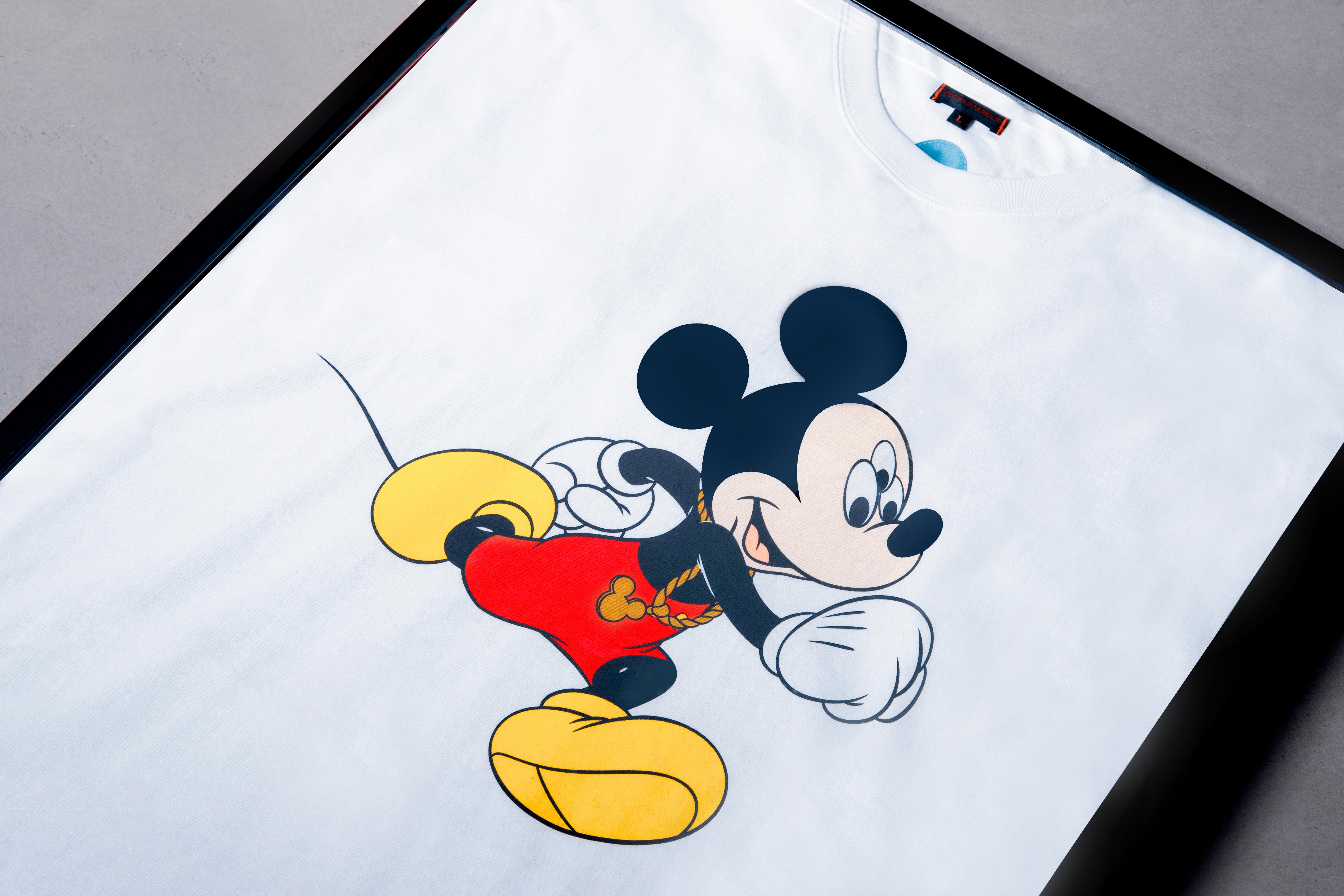 STRIPED MICKEY MOUSE © DISNEY SWEATSHIRT - Blue / White
