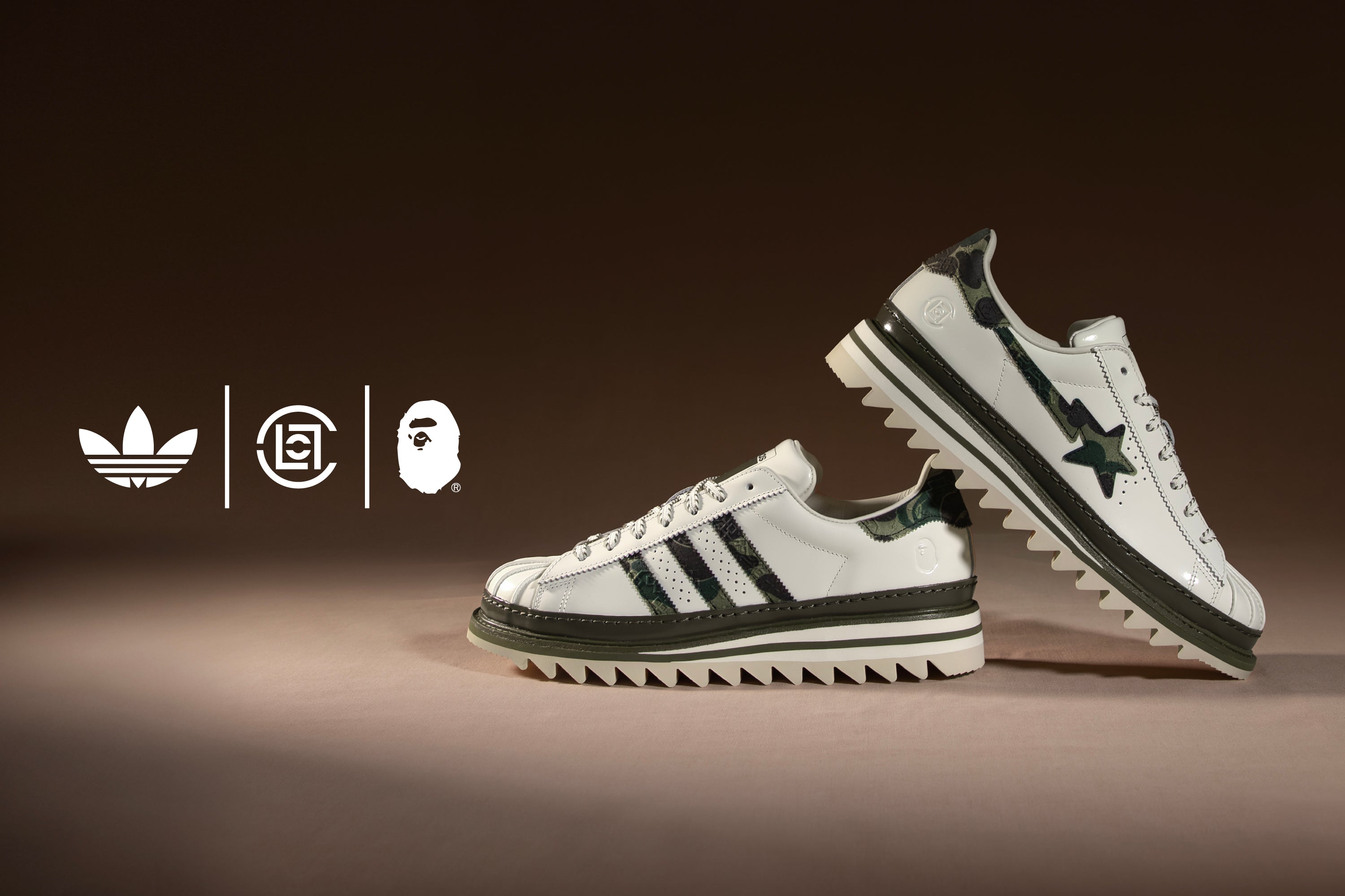 adidas Originals, CLOT, and BAPE® Unite for Reimagined Superstar