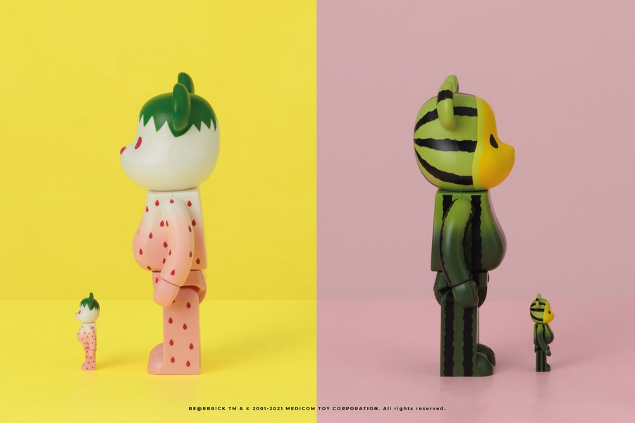 CLOT Continues the Fruit BE@RBRICK Series with the Snow Strawberry and Yellow Watermelon “SUMMER FRUITS” BE@RBRICKs