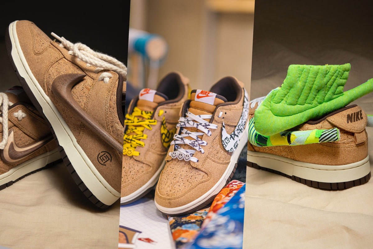 GET INSPIRED: ARTISTS AND STYLE STARS CREATE CUSTOM SWOOSHES FOR THE CLOT X NIKE CORK DUNK