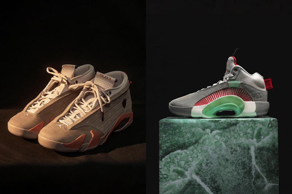 CLOT X Air Jordan XIV Low “Terracotta” and CLOT X Air Jordan XXXV “Warrior Jade Release Information