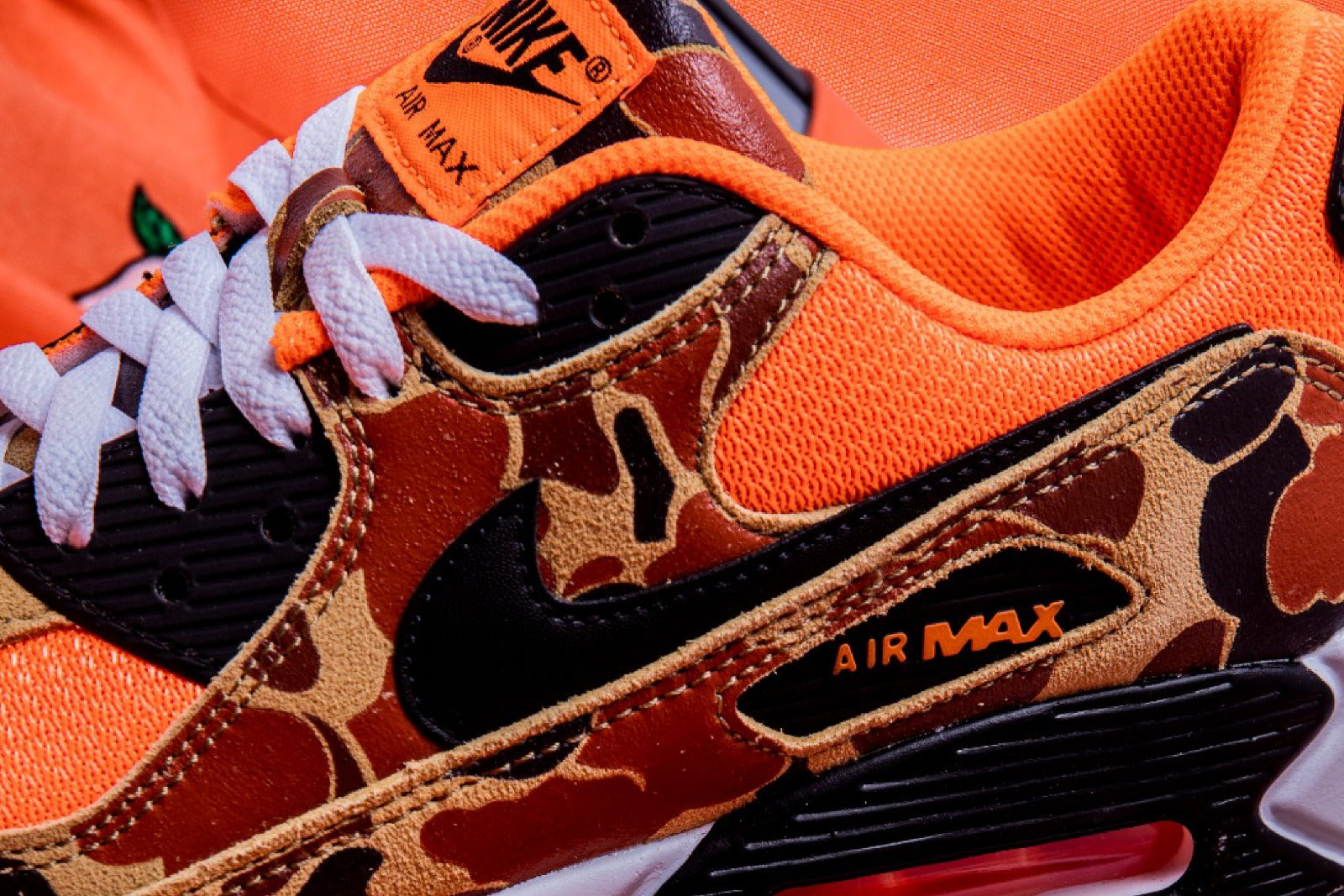 The Vibrant Duck Camouflage Nike Air Max 90 Orange Camo has