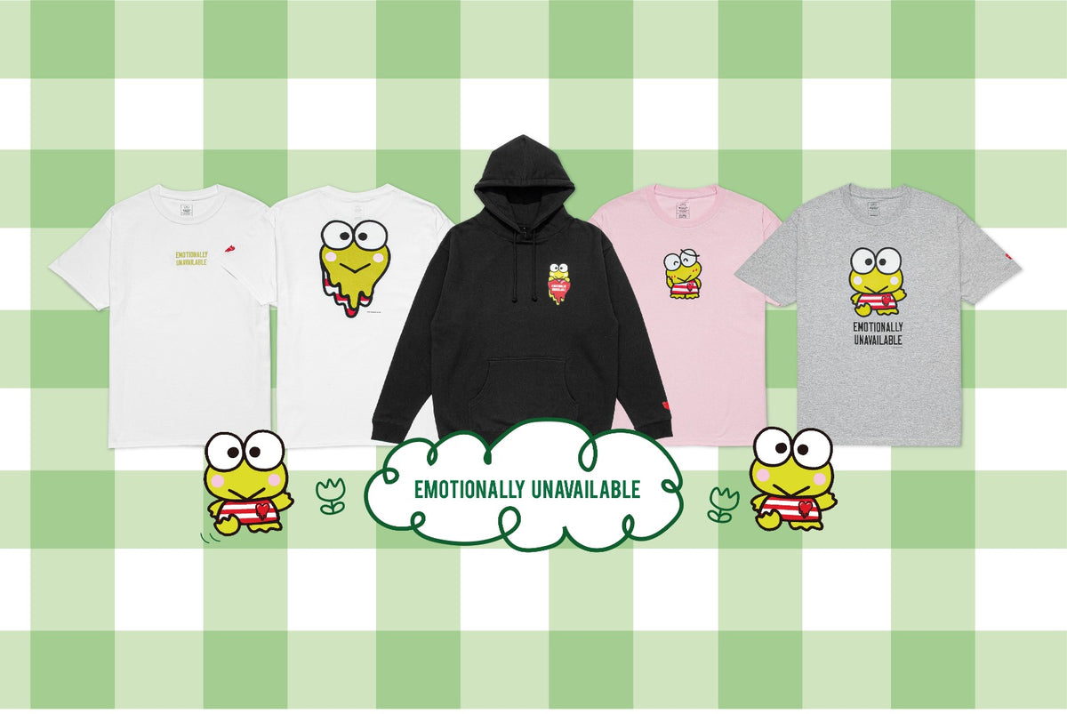 Emotionally Unavailable taps Sanrio's Keroppi for exclusive Fall Winter 2020 Collection