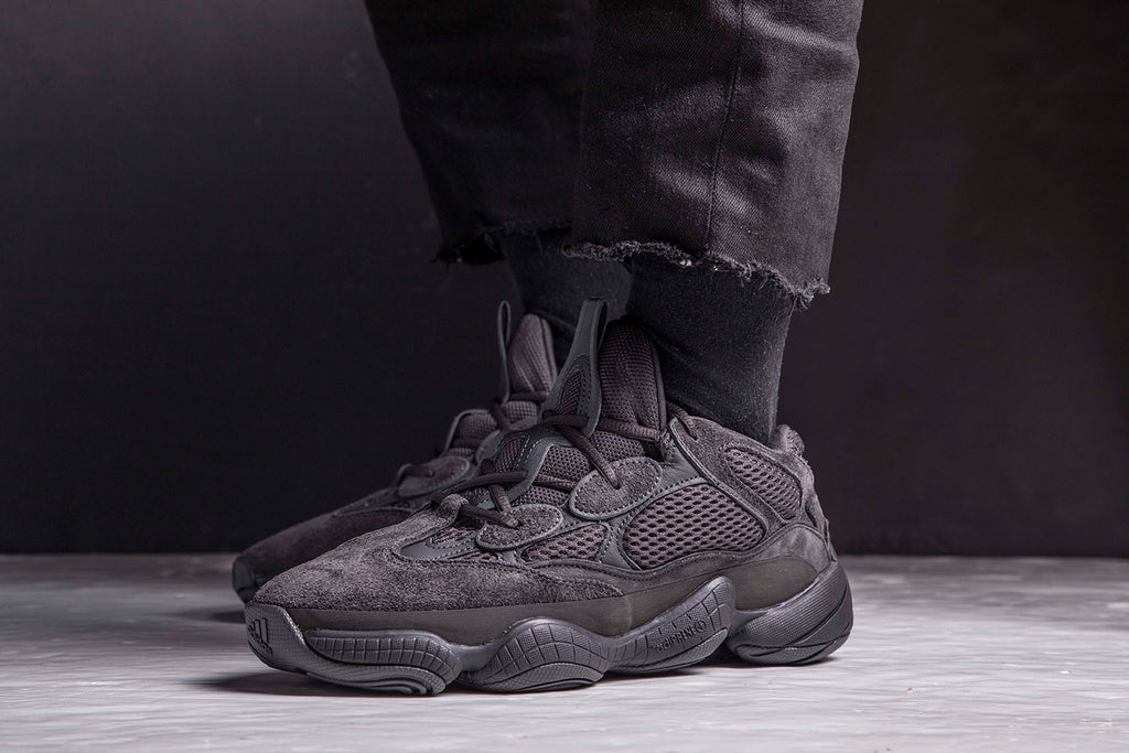 adidas YEEZY 500 "Utility Black" On Feet Shots JUICESTORE adidas YEEZY 500 "Utility Black" On Feet Shots JUICESTORE