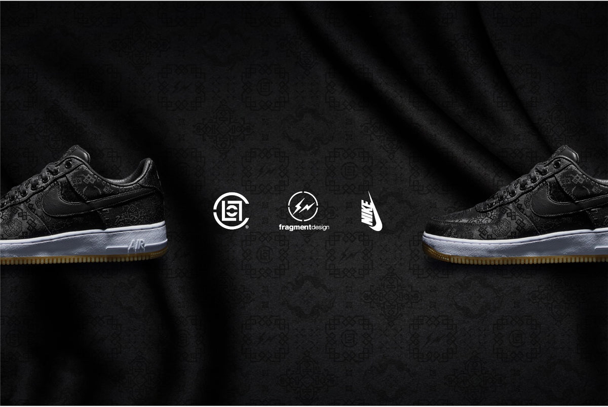 Download CLOT x fragment design x Nike Black Silk Air Force 1 Inspired Wallpapers!