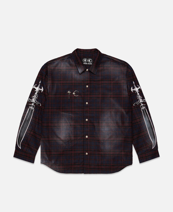 Arab Sword Flannel Shirt (Red)