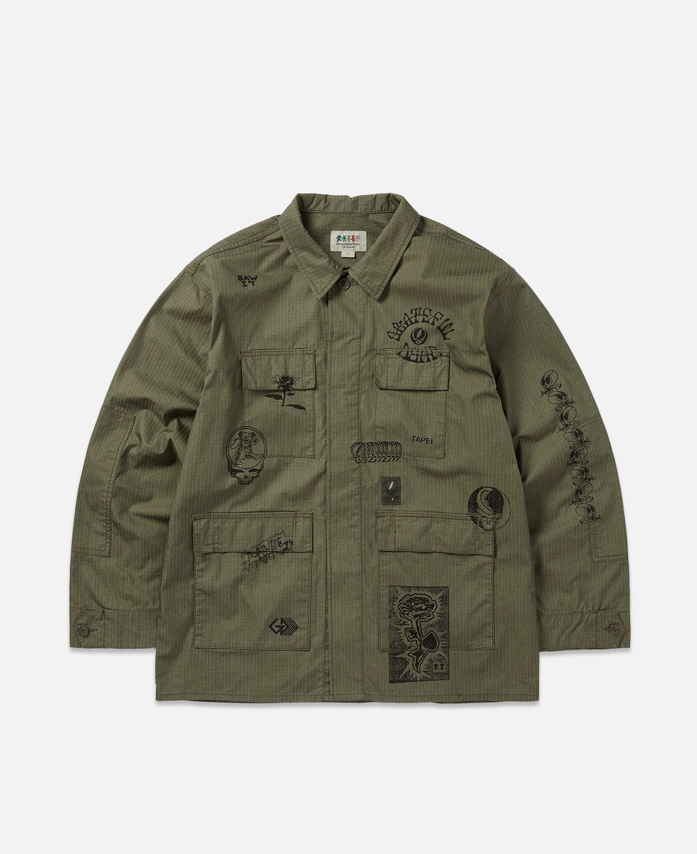 thisisneverthat® x Grateful Dead - Iconography BDU Jacket (Olive