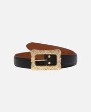 Papillon Square Buckle Belt (Black)