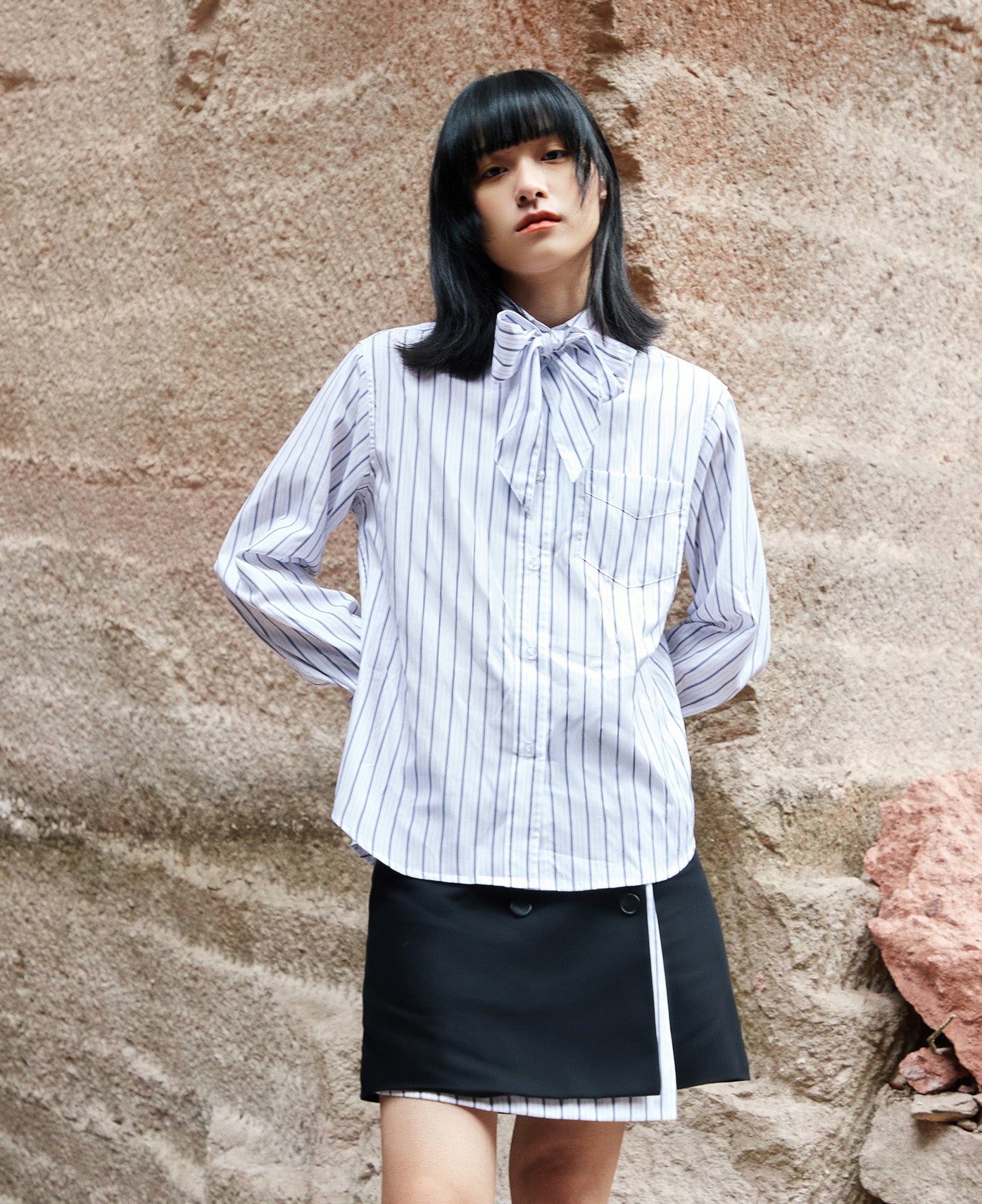 Women's Double Layer Skirt (Black)