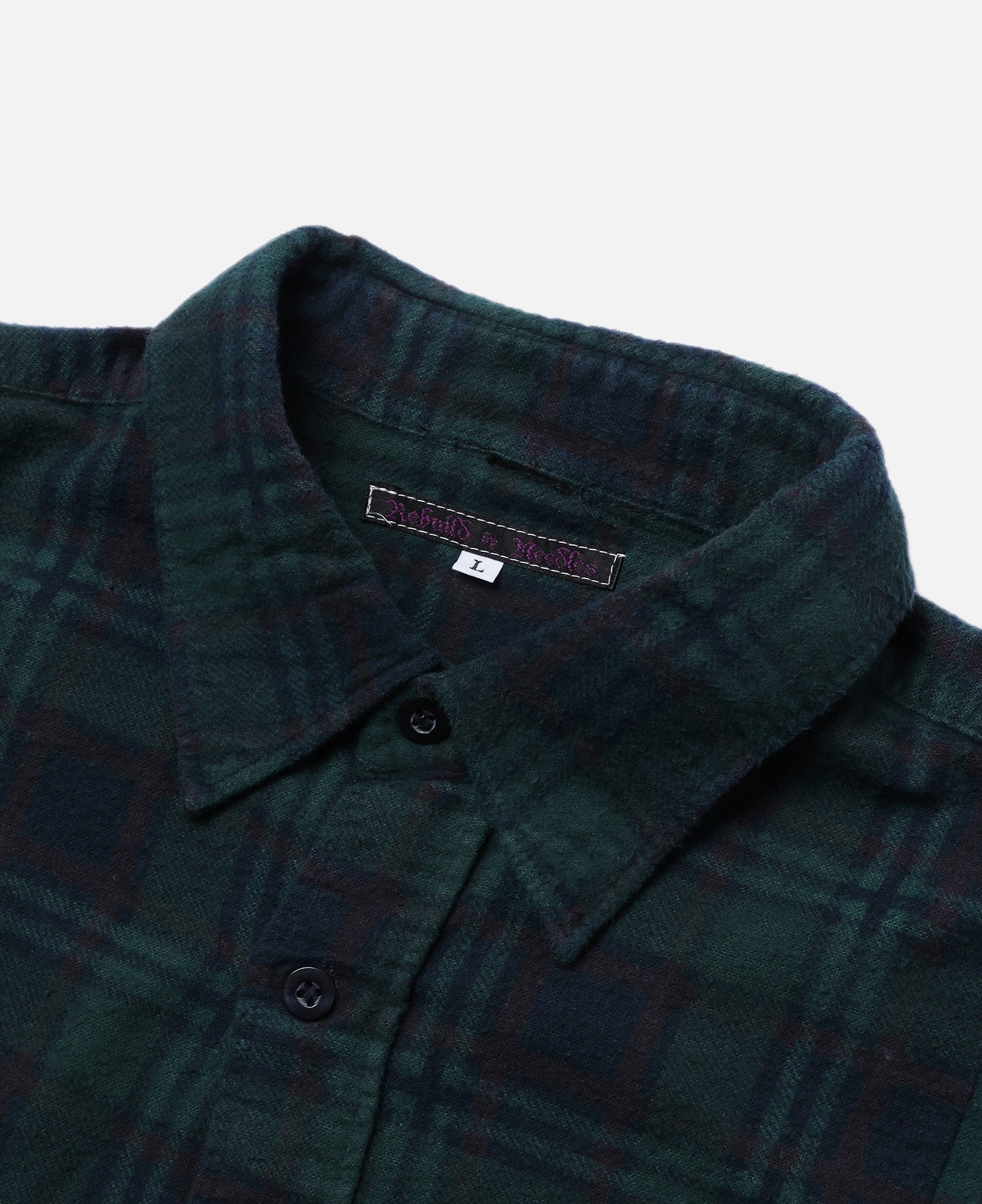 Rebuild By Needles 7 Cuts Flannel Shirt (Green)