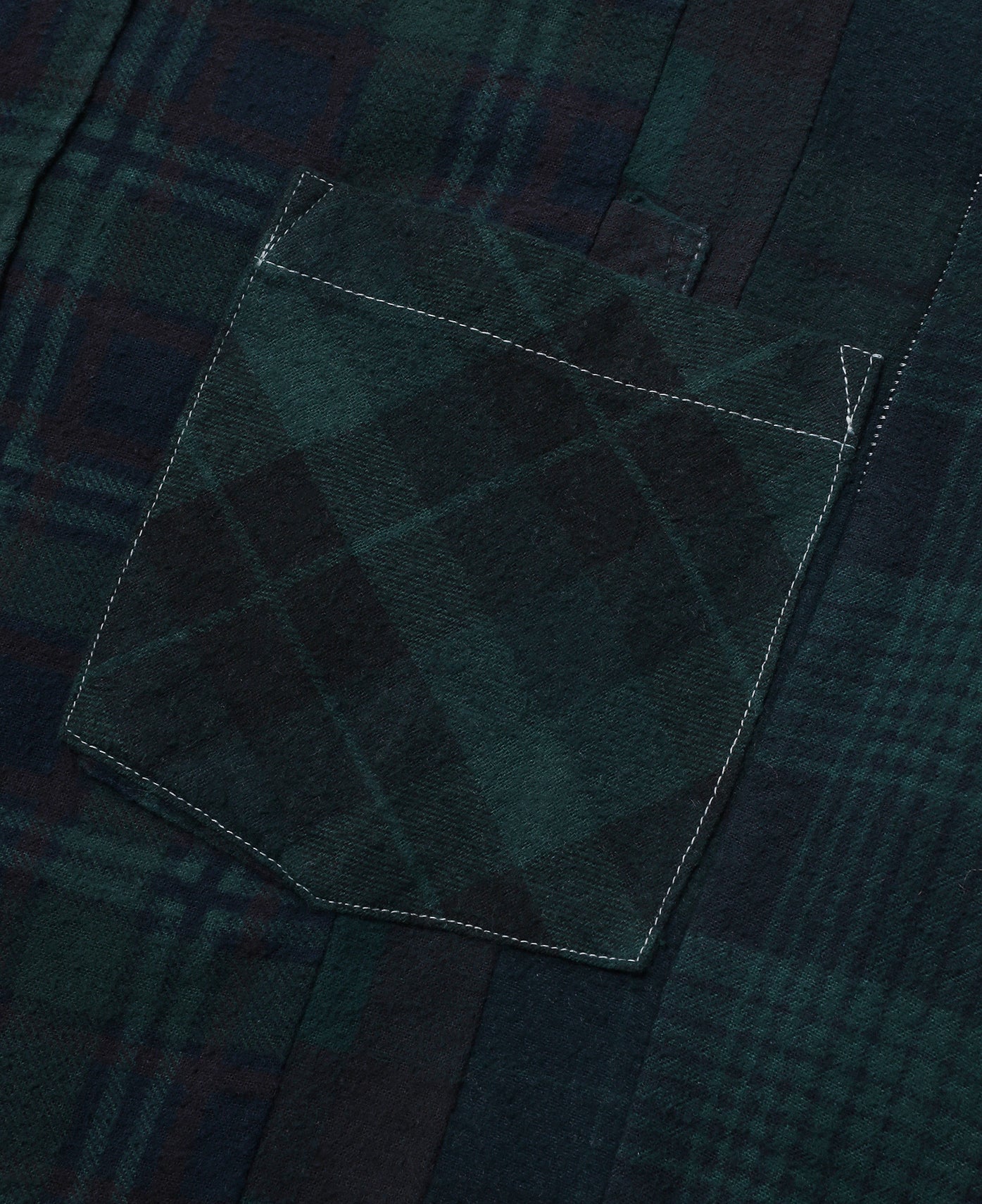 Rebuild By Needles 7 Cuts Flannel Shirt (Green)