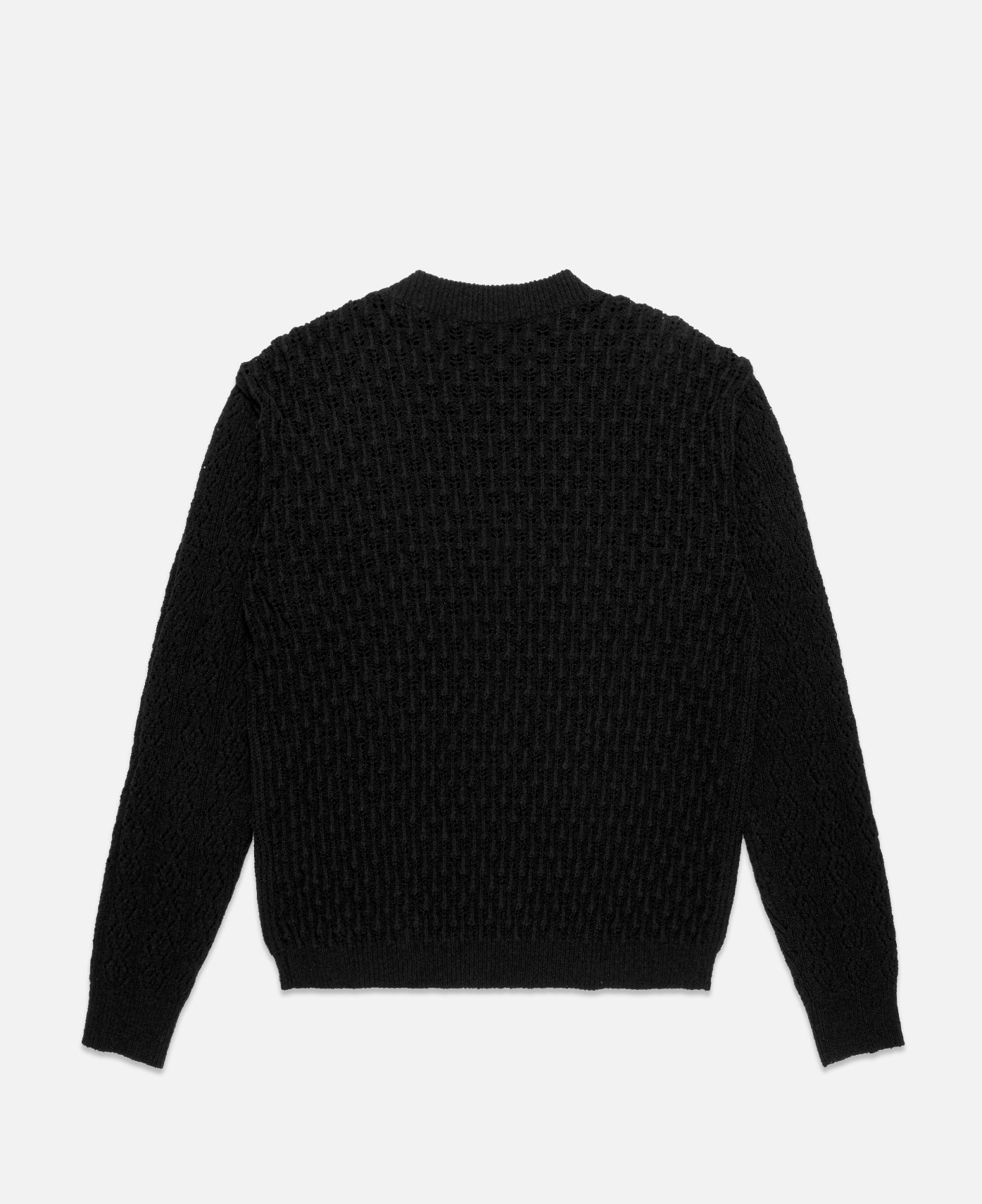 Andersson Bell - Unisex Flower Man Crew Neck Sweater (Black