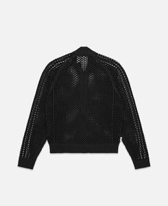 Crochet Track Top by Edison Chen (Charcoal)