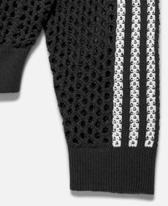 Crochet Track Top by Edison Chen (Charcoal)