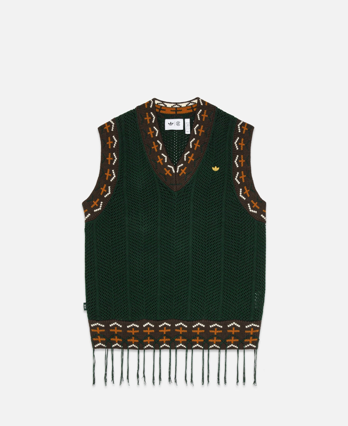 adidas Originals×CLOT/KNIT VEST adidas Originals X Clot Knit Vest By Edison Chen Top in