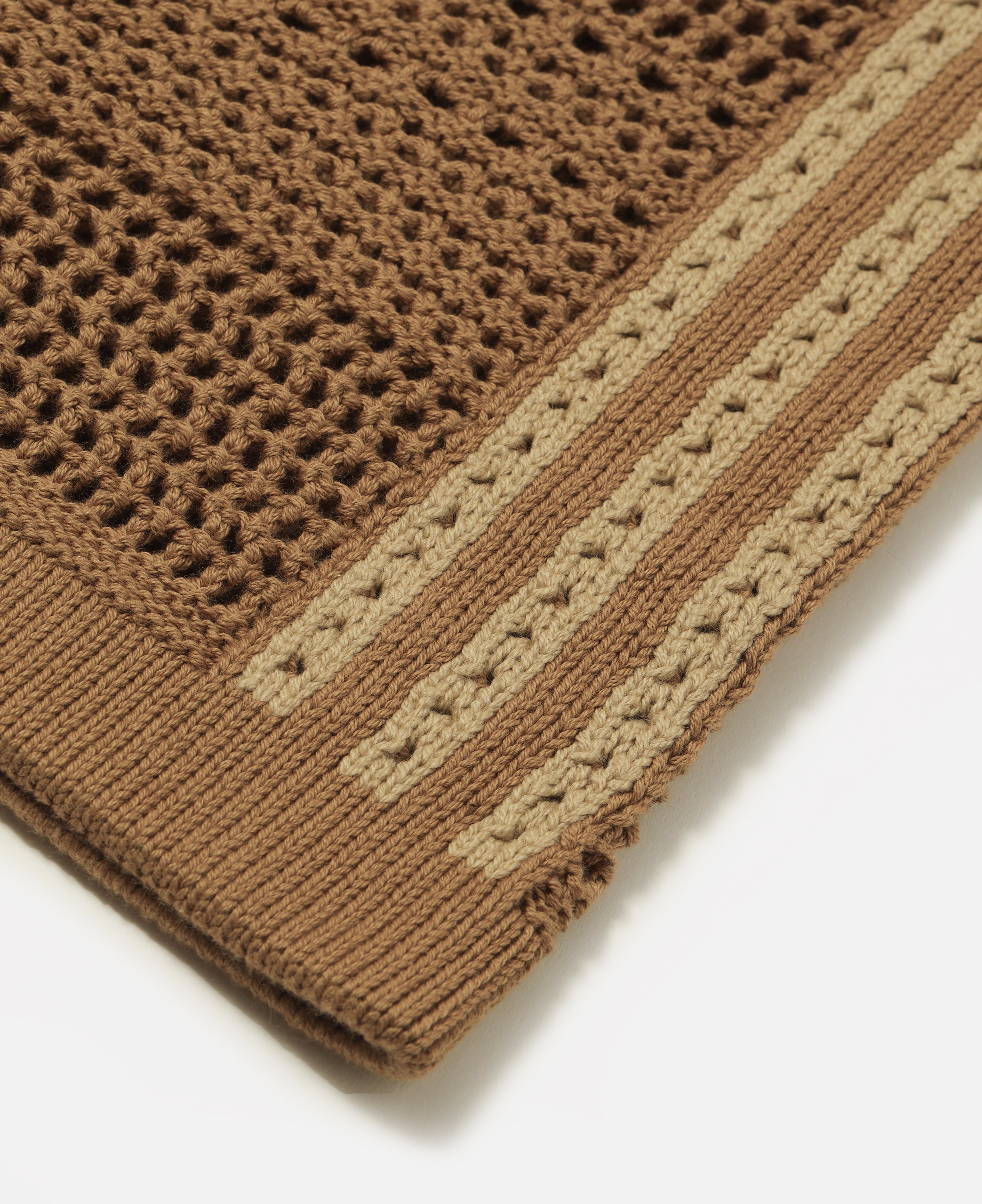 Clot Knit Jersey (Brown)