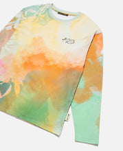 Rhino Tie Dye Print L/S T-Shirt (Multi)