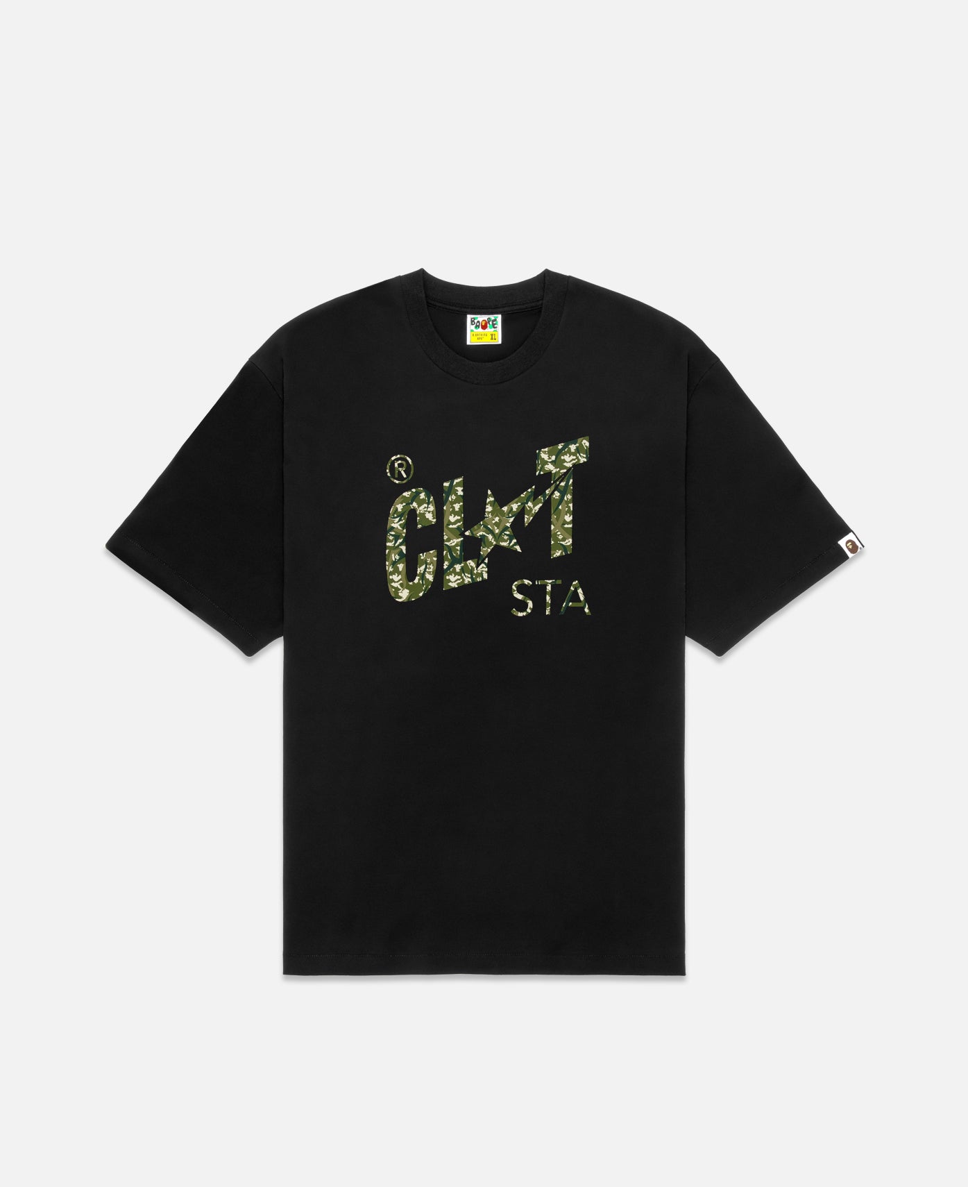 Camo CLOT STA Logo Relaxed Fit T-Shirts (Black)