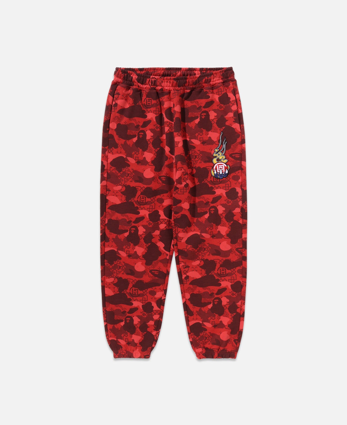 Camo Logo Sweat Pants (Red)