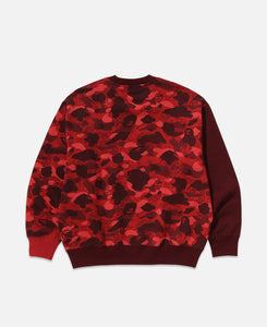 Camo Shark Crewneck (Red)