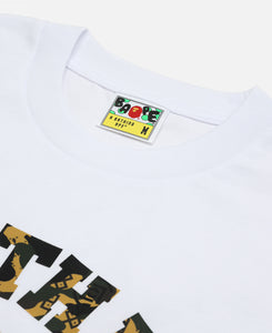 BAPE® x CLOT - College Relaxed Fit T-Shirt (White) – JUICESTORE