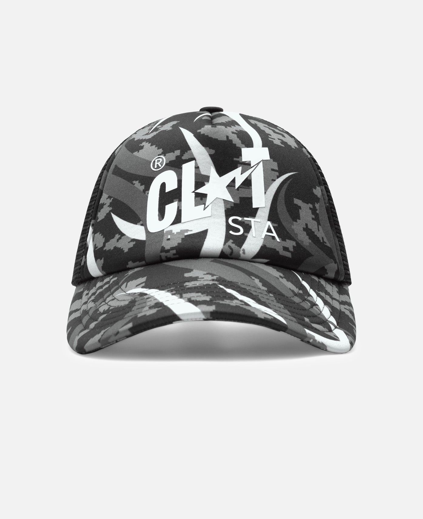 Egra Camo Trucker Cap (Grey)