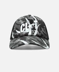 Egra Camo Trucker Cap (Grey)