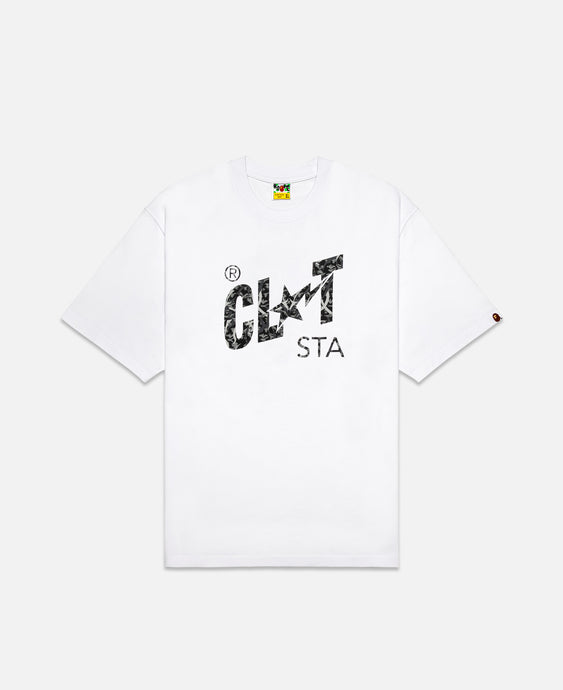 Camo CLOT STA Logo Relaxed Fit T-Shirts (White)