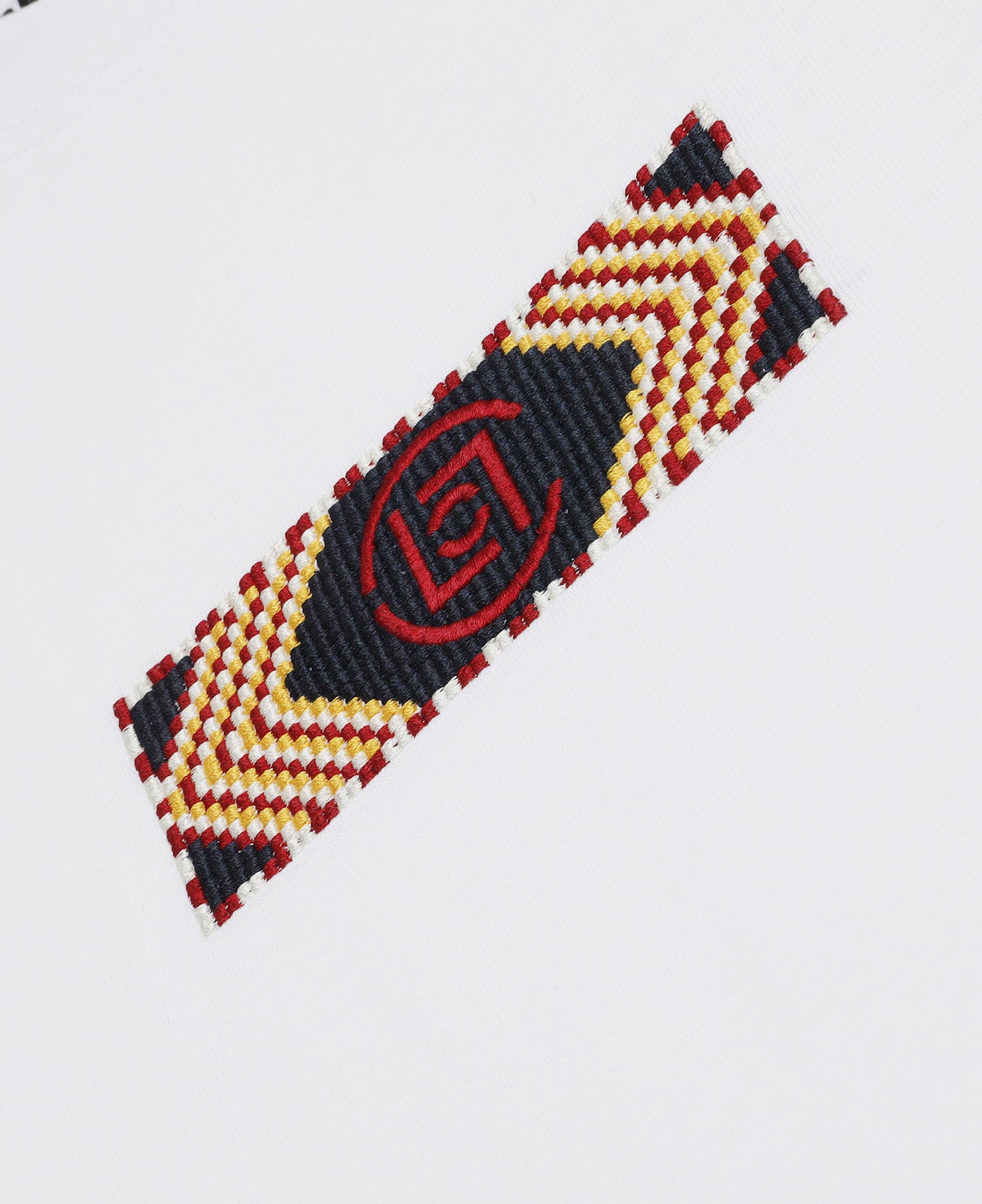 Beaded Logo T-Shirt (White)