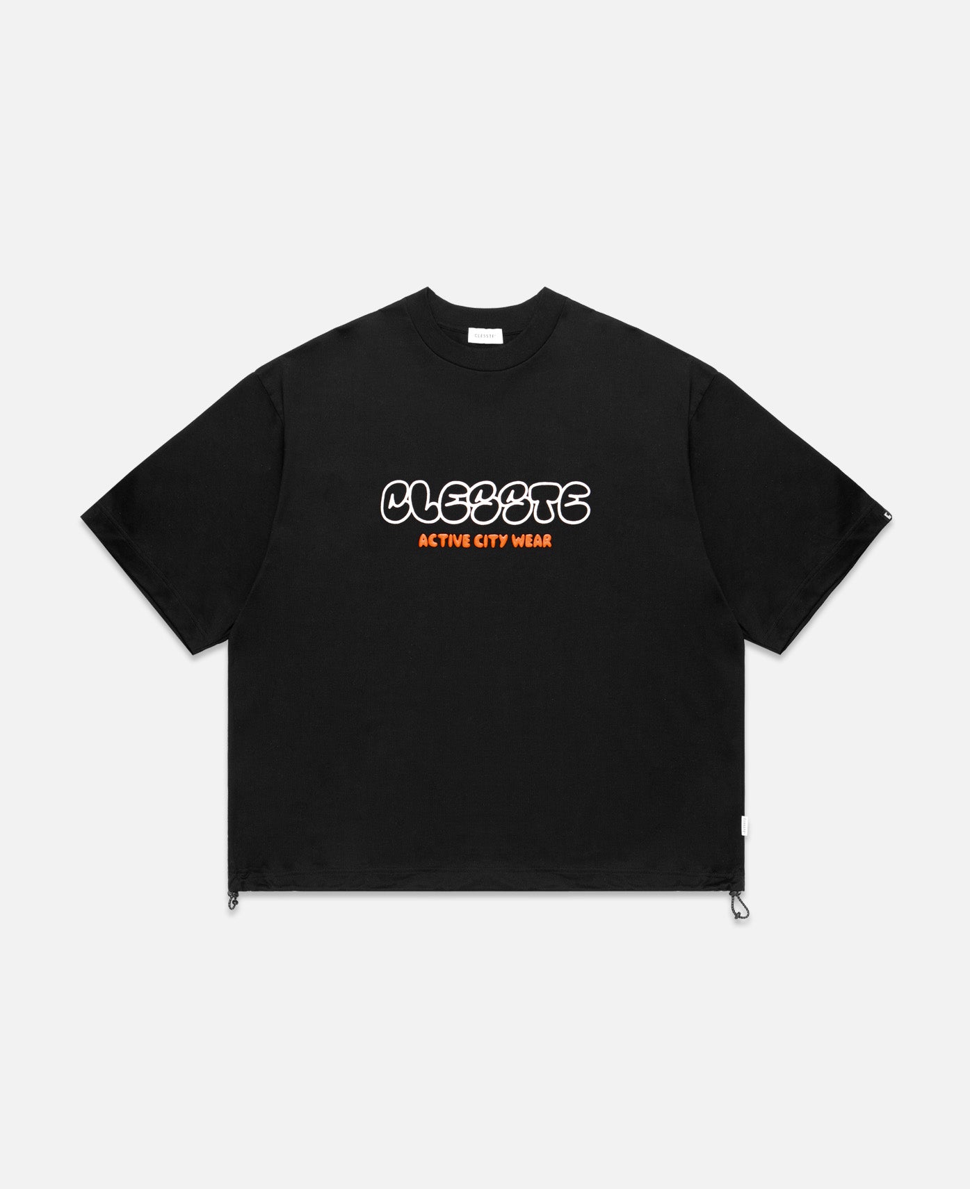 Bubble Logo Print Massive T-Shirt (Black)