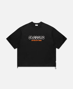 Bubble Logo Print Massive T-Shirt (Black)