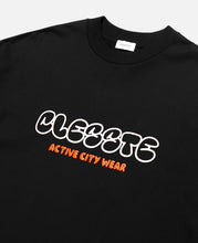 Bubble Logo Print Massive T-Shirt (Black)