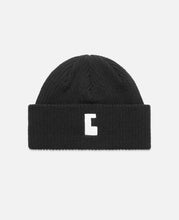'C' Cotton Knit Cap 001 (Black)
