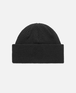 'C' Cotton Knit Cap 001 (Black)