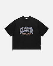 College Logo Print Massive T-Shirt (Black)
