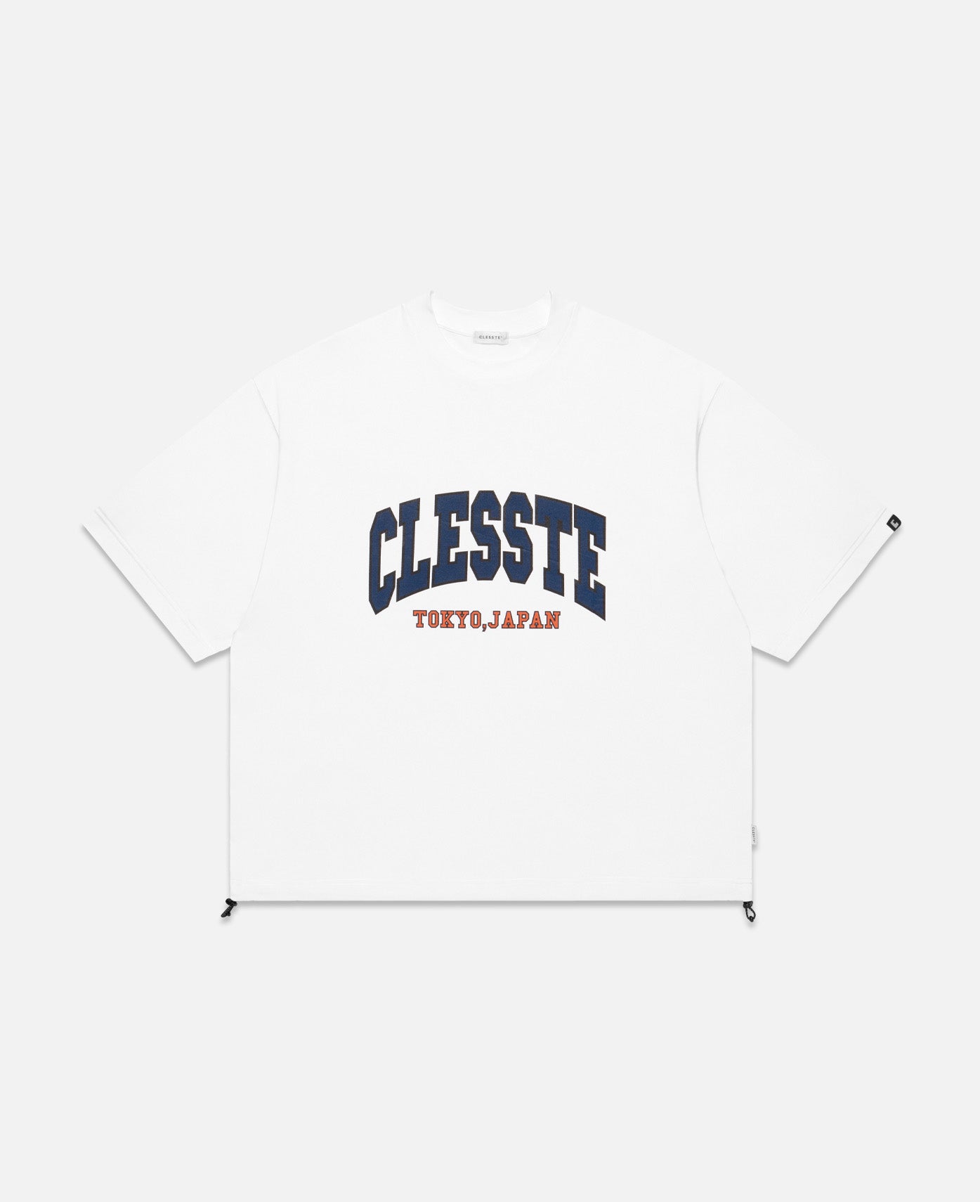 College Logo Print Massive T-Shirt (White)