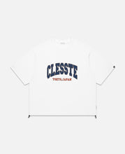 College Logo Print Massive T-Shirt (White)