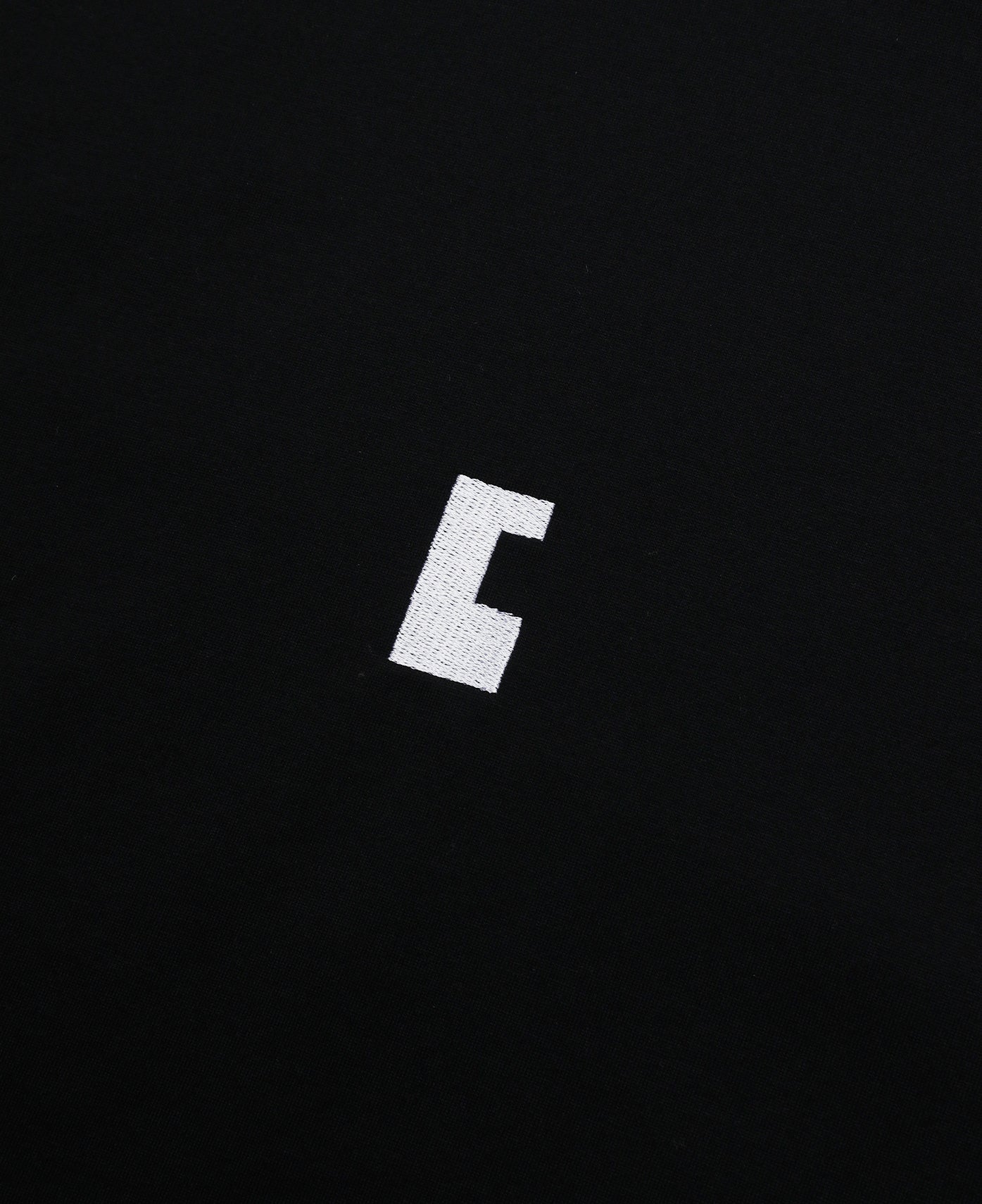 Enbroidery T-Shirt With Drawstrings 002 (Black)