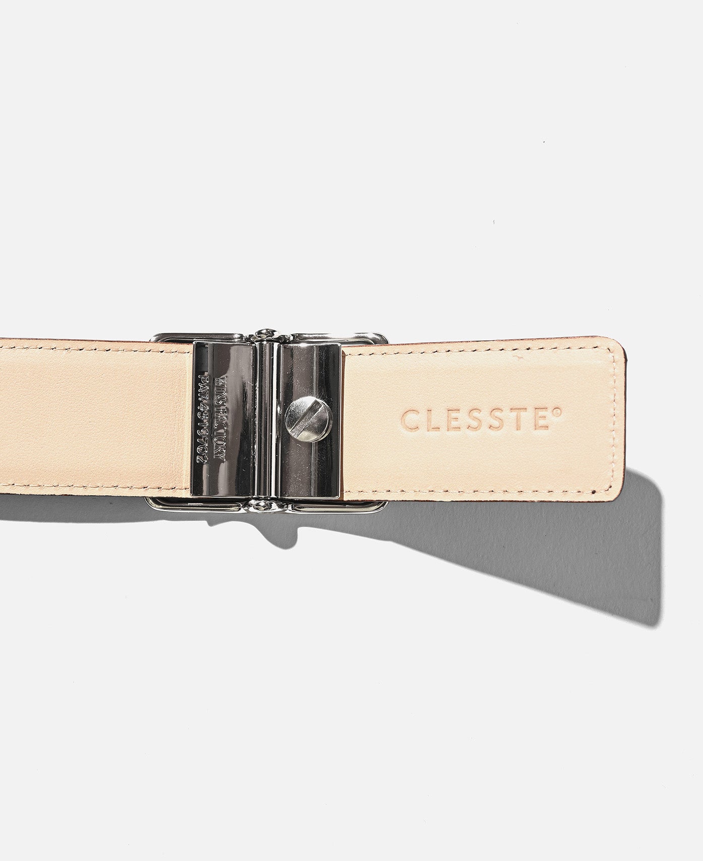 Holeless Essential Leather Belt (Brown)