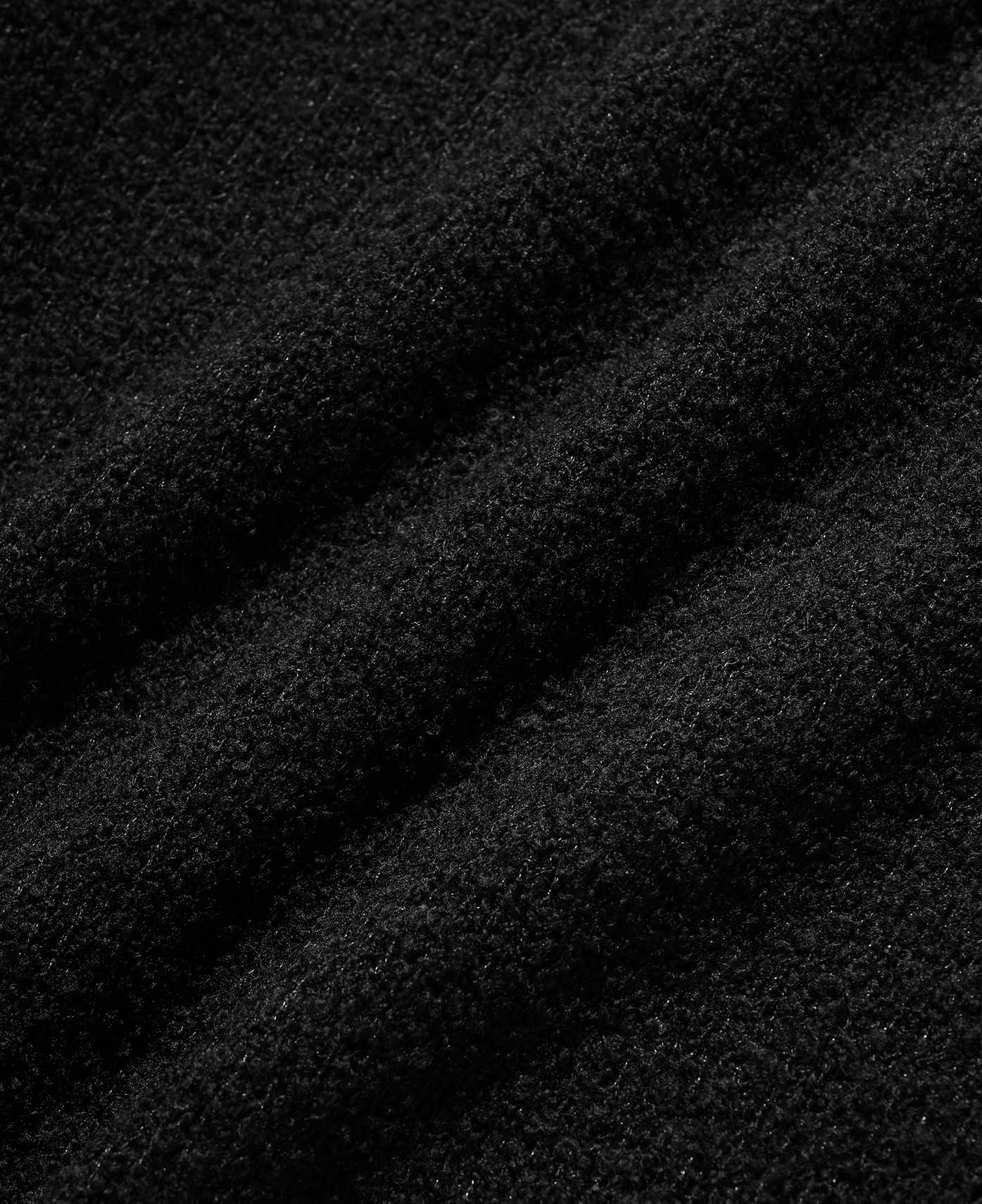 Slub Pile Knit Pullover (Black)