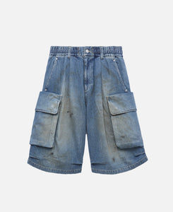 パンツ clesste MILITARY HALF PANTS CLESSTE - Vintage Dyed Selvedge Denim City Military Half Pants