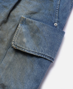 パンツ SELVEDGE DENIM CITY MILITARY HALF PANTS CLESSTE - Vintage Dyed Selvedge Denim City Military Half Pants