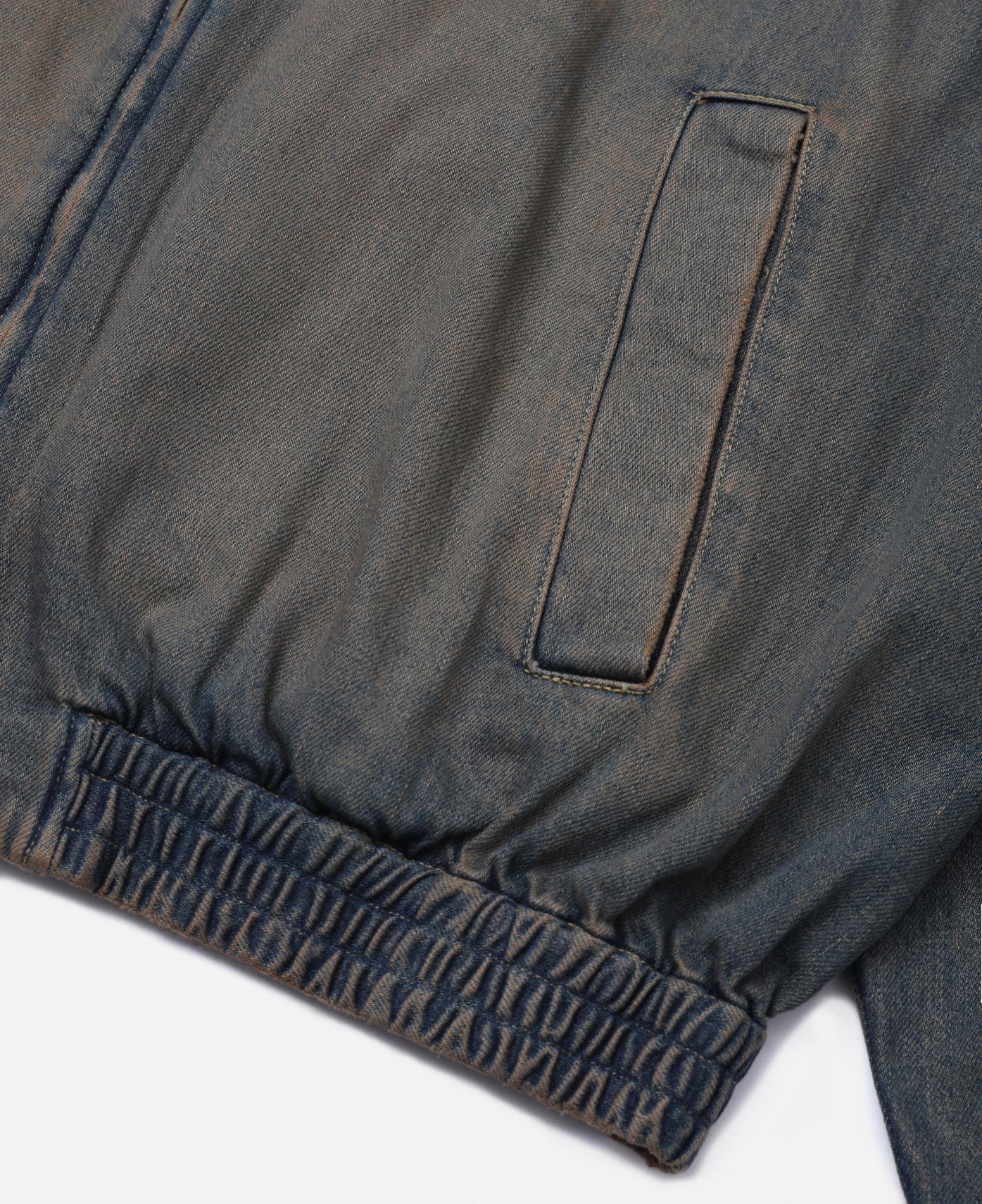 Vintage Dyed Selvedge Denim City Utility Jacket (Beige)