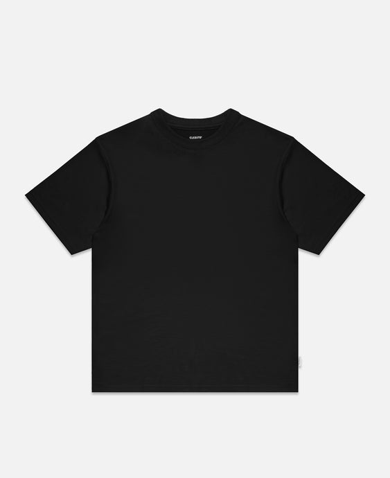 Washable Wool S/S T-Shirt (Black)