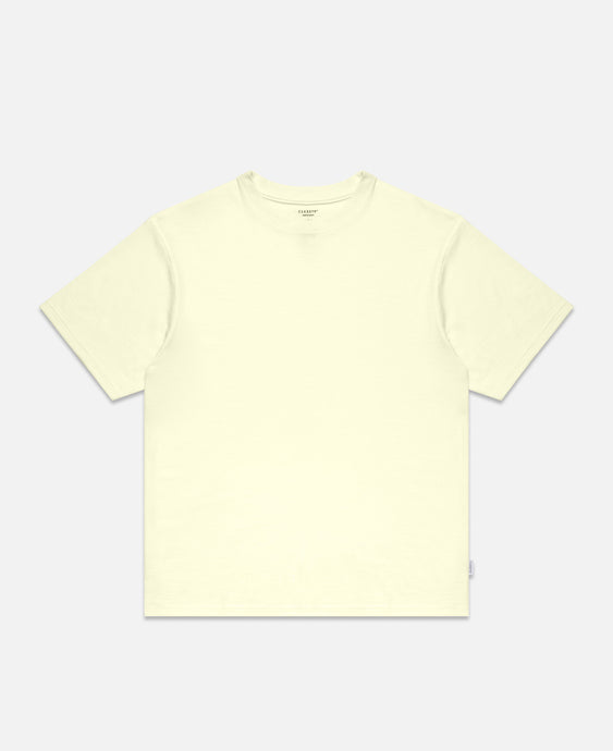 Washable Wool S/S T-Shirt (Cream)