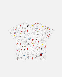 Kids Alaia's All Print T-Shirt (White)