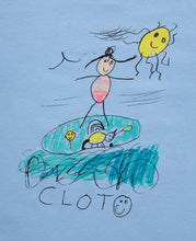 Kids Alaia's Surfing T-Shirt (Blue)