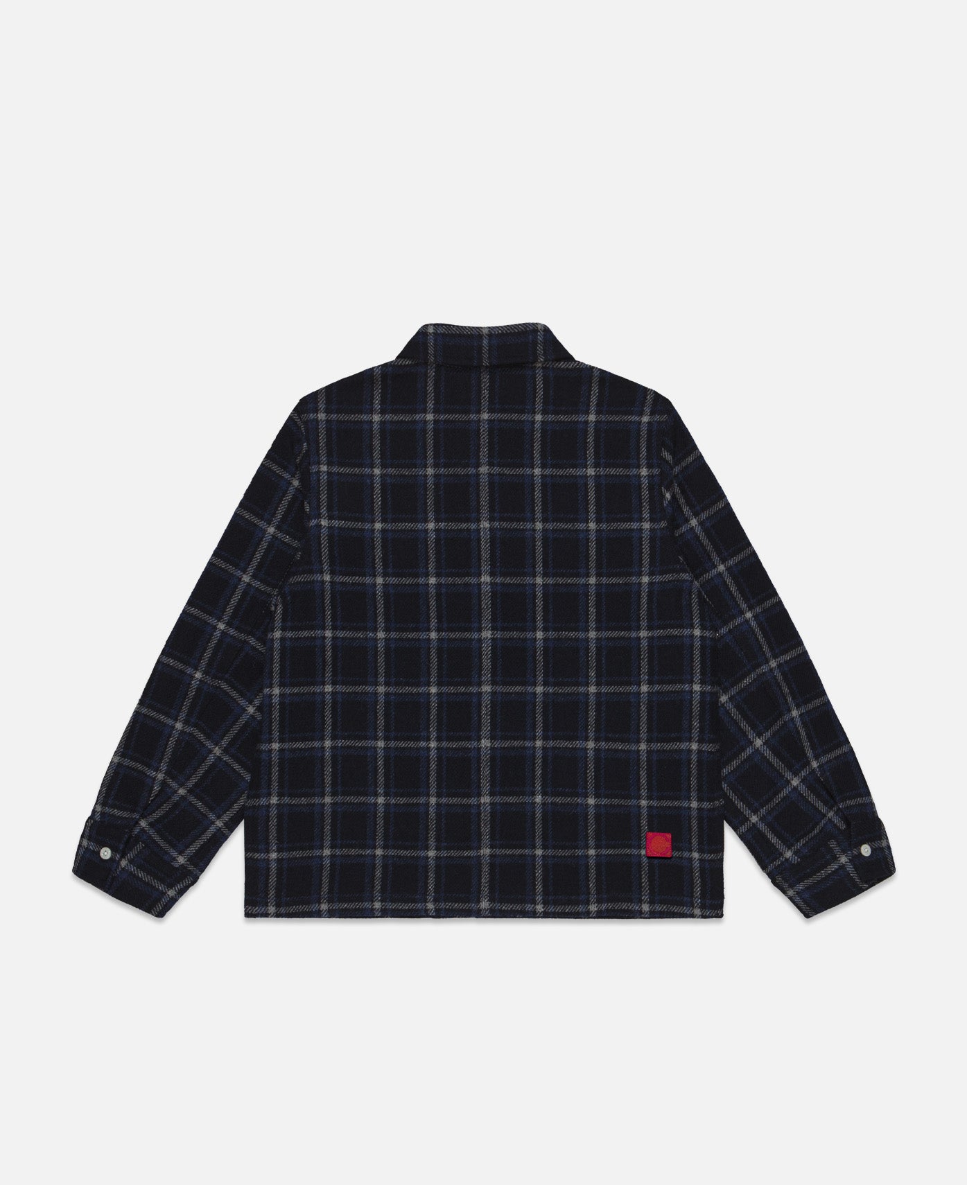 Kids Checked Chinese Jacket (Navy)