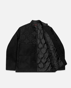 Embroidered Chinese Shirt (Black)
