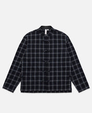 Chinese Checked Jacquard Shirt (Navy)